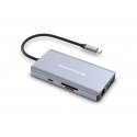 Conceptronic DONN20G dokstacija Vadu USB 3.2 Gen 1 (3.1 Gen 1) Type-C Pelēks Conceptronic DONN20G dokstacija Vadu USB 3.2 Gen 1 (3.1 Gen 1) Type-C Pelēks