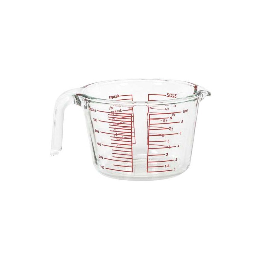 Erinomainen Houseware LUNU lasinen keittiömittakuppi, 1 l – 4