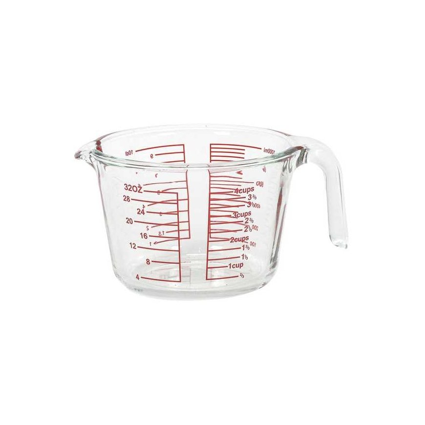 Erinomainen Houseware LUNU lasinen keittiömittakuppi, 1 l – 5