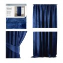 Ночная занавеска AmeliaHome VELVET 140X270 см, 1 шт., лента/крючки, цвет: темно-синий Ночная занавеска AmeliaHome VELVET 140X270 см, 1 шт., лента/крючки, цвет: темно-синий