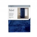 Night curtain AmeliaHome VELVET 140X270 cm, 1 pc., tape/hooks, color: dark blue