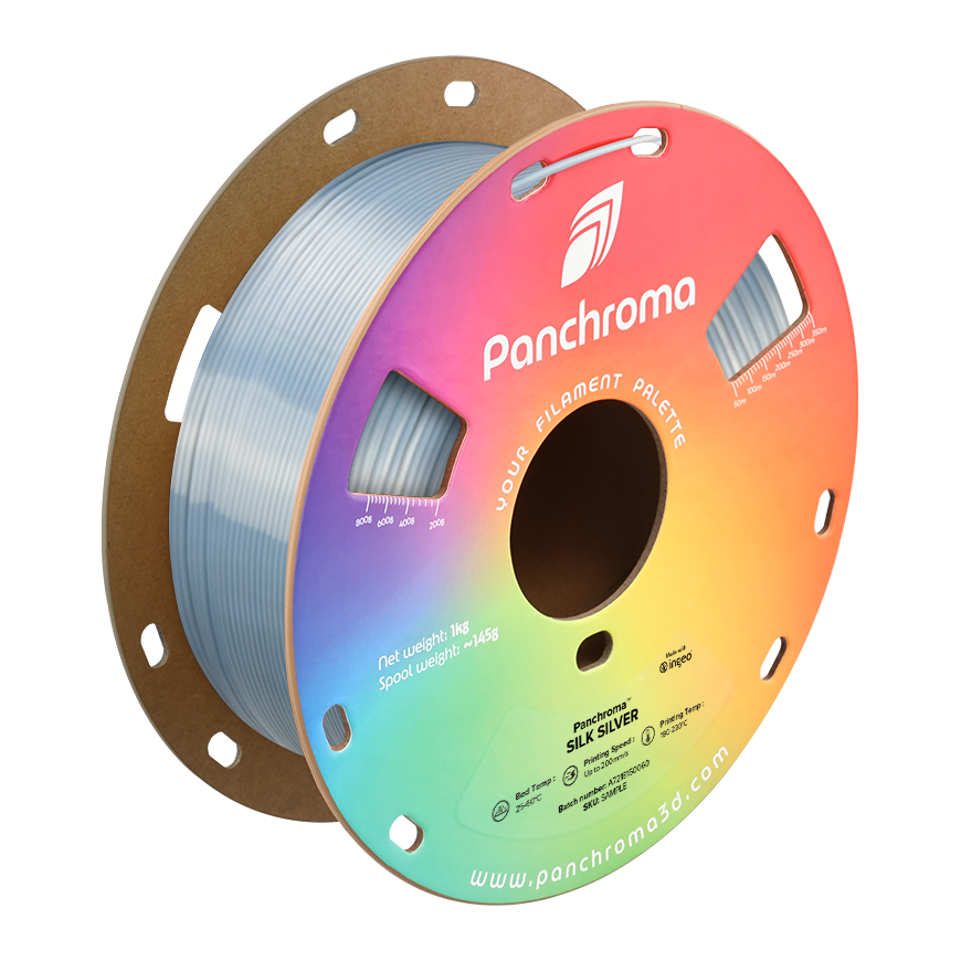 Polymaker Panchroma PLA Šilkas 1,75 mm 1 kg - Šilkinis Sidabrinis – 2