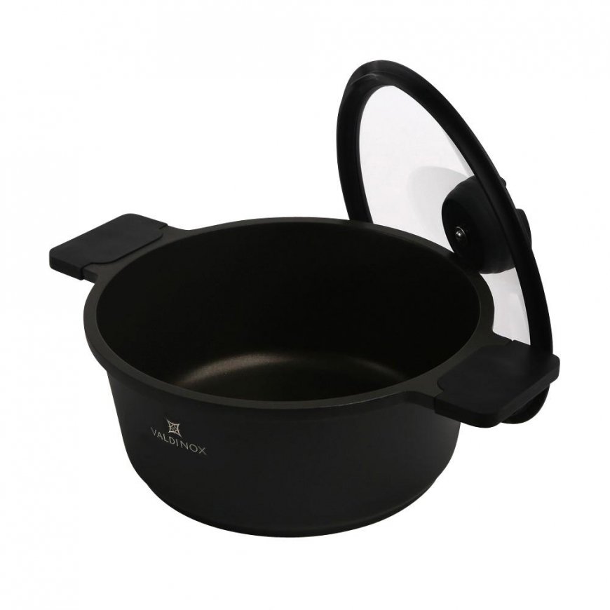 Valdinox Expert puodas 24 cm su dangčiu 4,5 l – 2