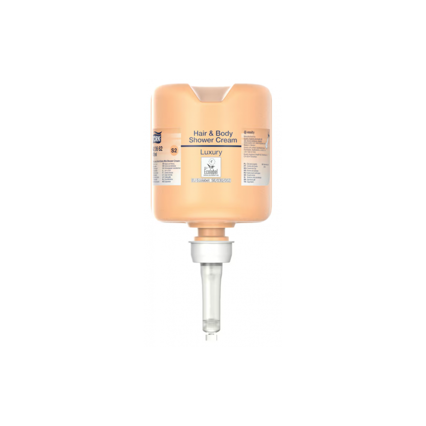 „Tork“ prabangus plaukų ir kūno dušo kremas, 1000ml