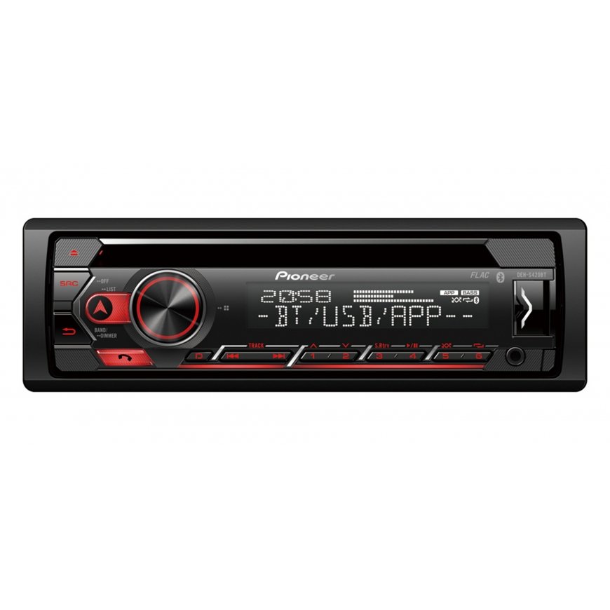 Pioneer DEH-S420BT auto audio-video uztvērējs Melns