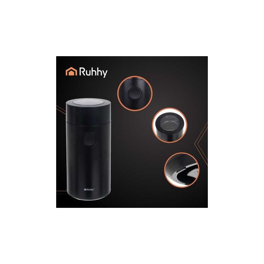 Kaitlentä Elektrinen kahvimylly Ruhhy 26219, 150 W, musta – 4