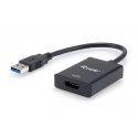 Equip 133385 USB ekrano adapteris 1920 x 1080 pikseliai Juoda Equip 133385 USB ekrano adapteris 1920 x 1080 pikseliai Juoda