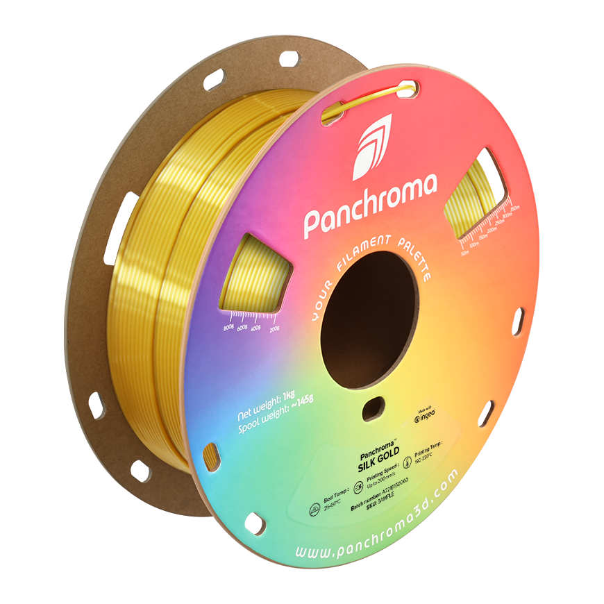 Polymaker Panchroma PLA Silk 1.75mm 1kg - Zīda zelts – 2