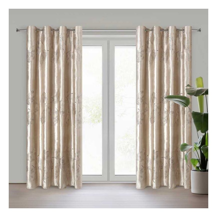 Eurofirany ZAS/IDALIA/БЕЖ 140X250 ПРЗЕЛ