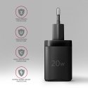 Axagon ACU-PQ20 wall charger QC3.0/AFC/FCP+ PD type-C 20 W - schwarz - USB Typ C