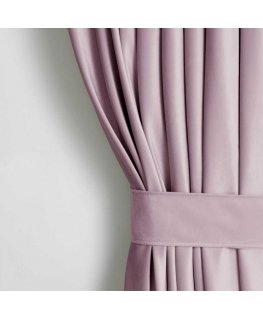 VERHO VELVET väri puuteriroosa tyylinen klassinen nauha materiaali - tekstiili sametti 140x245 AmeliaHome