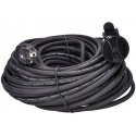 Solight extension cord - connector, 1 socket, 30m, 3 x 1.5mm2, rubber, black Solight extension cord - connector, 1 socket, 30m, 3 x 1.5mm2, rubber, black