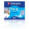 Verbatim CD-R AZO Wide Inkjet Printable 700 MB 52x 10 шт Verbatim CD-R AZO Wide Inkjet Printable 700 MB 52x 10 шт