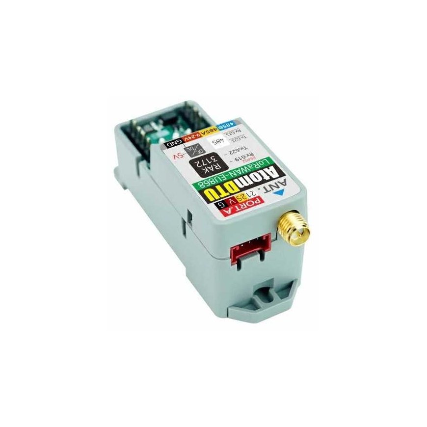 Atom DTU LoRaWANEU868 – LoRaWAN communication module with antenna – STM32WLE5 – designed for M5Atom development modules – M5Stac – 4