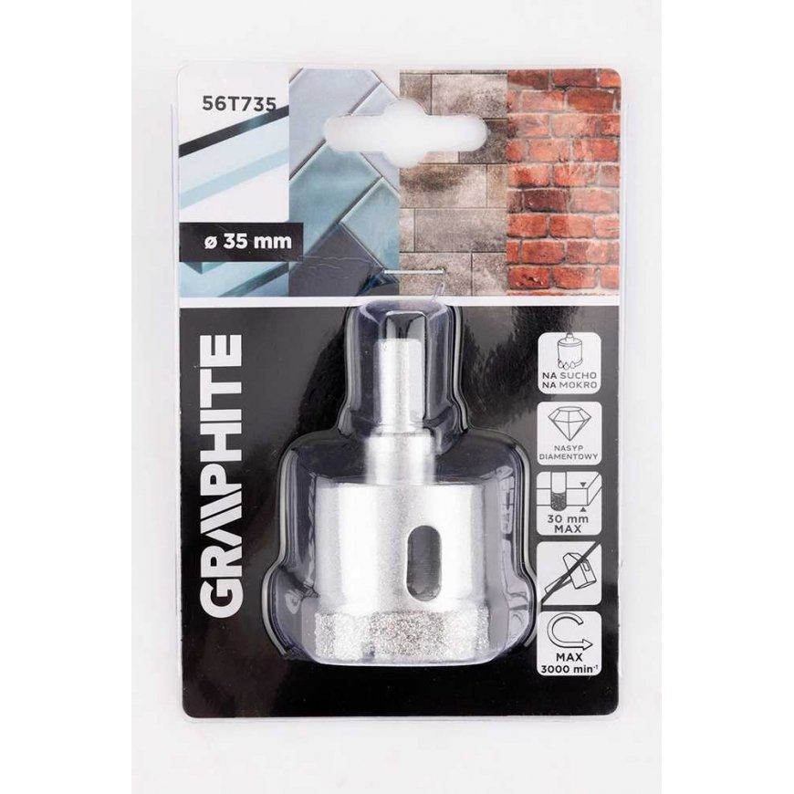 Graphite 35 mm diamond hole saw – 2