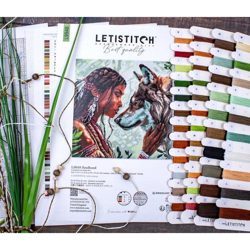 Letistitch Cross Stitch Kit 'Soulbond' 29x29 cm SLETIL9948 – 2