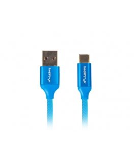 Lanberg CA-USBO-22CU-0018-BL USB kabelis USB 2.0 1,8 m USB A USB C Zils