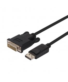 UNITEK Y-5118BA video cable adapter 1.8 m DisplayPort DVI Black