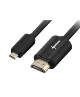 Sharkoon 1.5m, HDMI/Micro HDMI HDMI cable HDMI Type A (Standard) HDMI Type D (Micro) Black