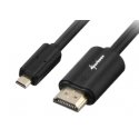 Sharkoon 1.5m, HDMI/Micro HDMI HDMI kabelis 1,5 m HDMI Type A (Standard) HDMI Type D (Micro) Melns Sharkoon 1.5m, HDMI/Micro HDMI HDMI kabelis 1,5 m HDMI Type A (Standard) HDMI Type D (Micro) Melns