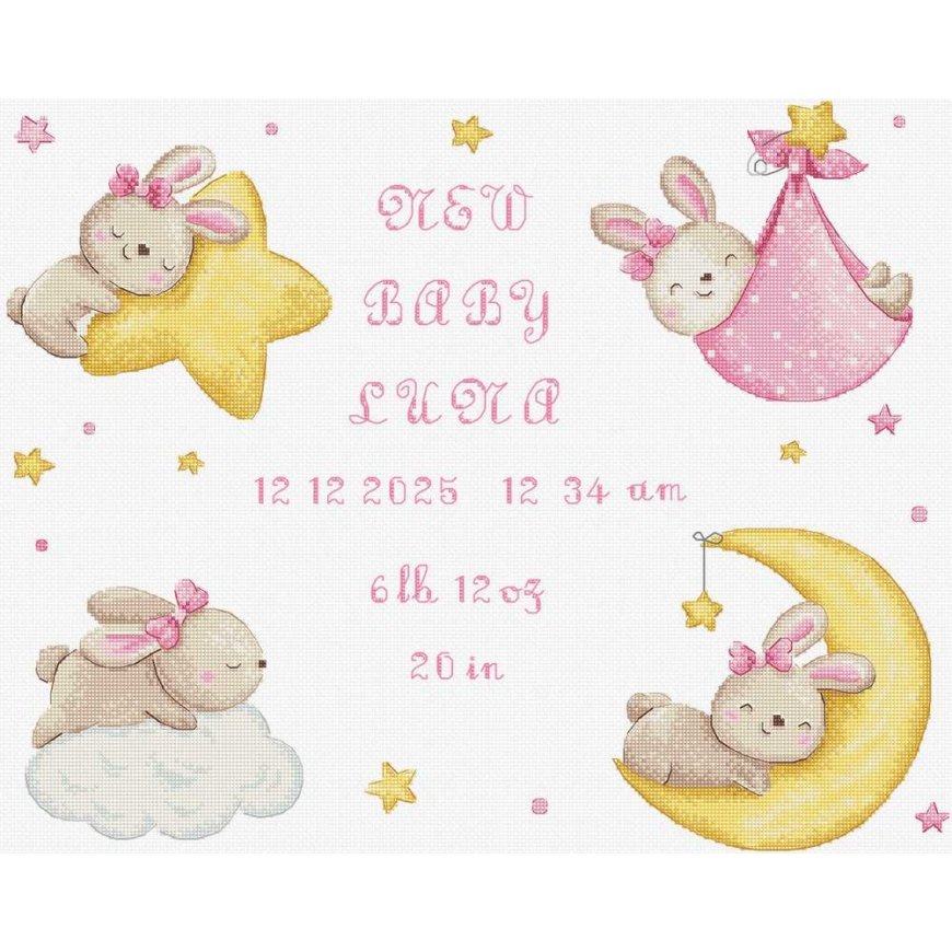 Letistitch Kryželiu izšūšanas komplekts "Baby