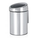 Brabantia Touch Bin 3 L Круглый Стальной Нержавеющая сталь Brabantia Touch Bin 3 L Круглый Стальной Нержавеющая сталь
