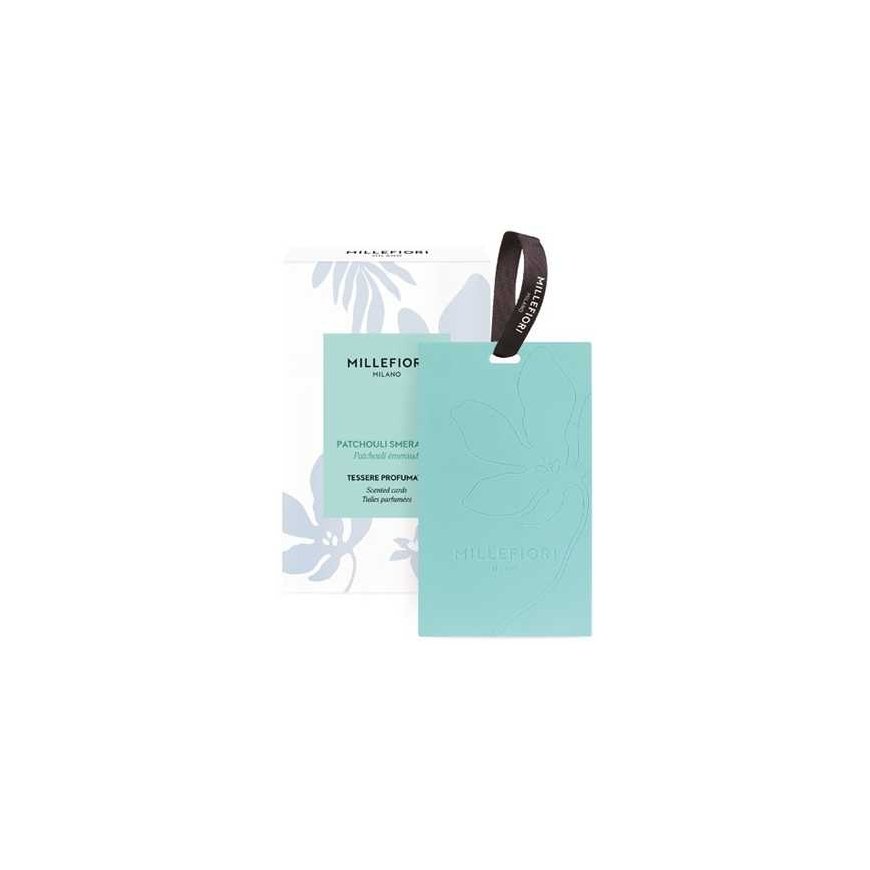 Millefiori Patchouli Smeraldo lõhnakaardid 3tk