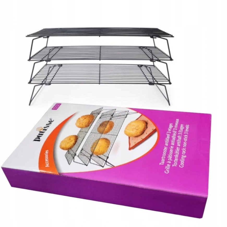 Patisse 3 līmeņu nelipīgā dzesēšanas statīvs 40x25cm - Patisse