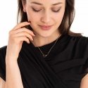 Romantic golden-plated necklace with hearts Romantic golden-plated necklace with hearts