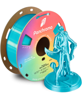 Polymaker Panchroma PLA Silk 1.75mm 1kg - Siidiselt Hele Sinine