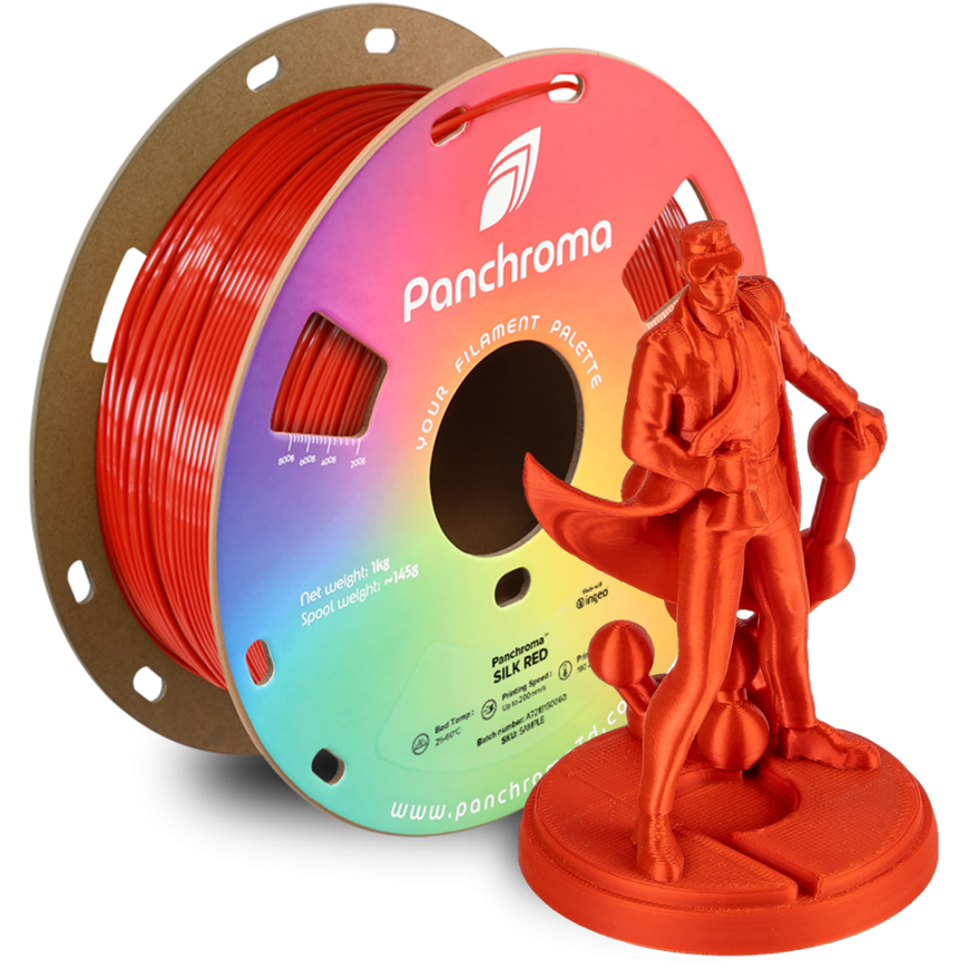 Polymaker Panchroma PLA Silk 1.75mm 1kg - Silk Red