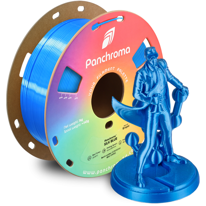 Polymaker Panchroma PLA Silk 1.75mm 1kg - Silk Blue