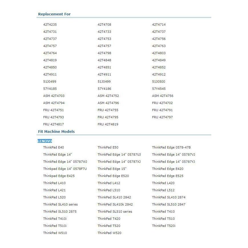 CoreParts MBI2105 portatīvo datoru rezerves daļa Baterija – 2