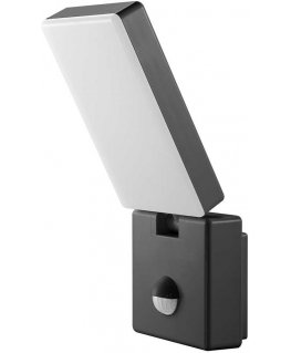 Sieninis šviestuvas Orno ENID LED 10W, sodo šviestuvas su PIR judesio jutikliu, 800lm, IP65, 4000K, pilkas