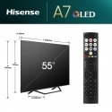 Hisense 55A7NQ 139,7 cm (55") 4K Ultra HD Nutiteleri funktsioon WiFi Hall 275 cd/m²
