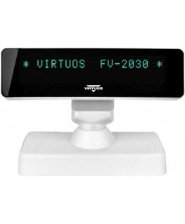 Virtuos Virtuos VFD klientide ekraan Virtuos FV-2030W 2x20 9mm, USB, valge