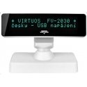 Virtuos Virtuos VFD customer display Virtuos FV-2030W 2x20 9mm, USB, white Virtuos Virtuos VFD customer display Virtuos FV-2030W 2x20 9mm, USB, white