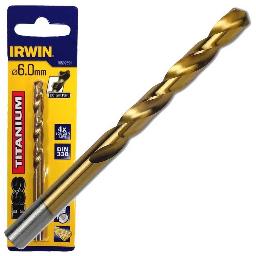Irwin Gr. drill bit for metal HSS TITANIUM 2.5 mm, 2 pcs. – 2