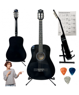 V-TONE BCG BK 4/4 black classical guitar for learning