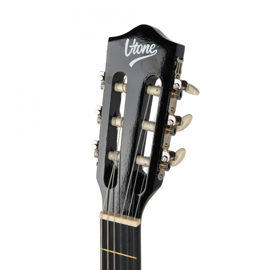 V-TONE BCG BK 4/4 melna klasiskā ģitāra mācībām – 5