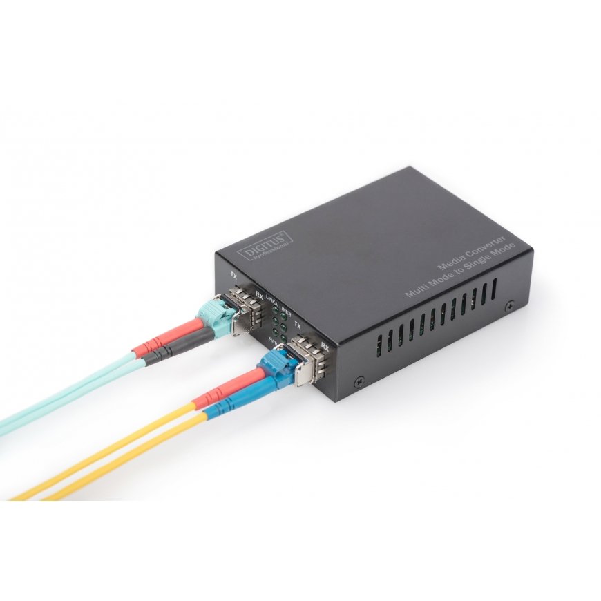Digitus DN-82133 meediakonverter 1000 Mbit/s 1550 nm Multirežiim, Üksikrežiim Must – 2