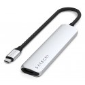 Satechi ST-P6SS jaotur USB tüüp-C 10000 Mbit/s Hõbe Satechi ST-P6SS jaotur USB tüüp-C 10000 Mbit/s Hõbe