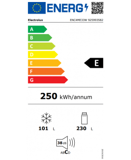 Šaldytuvas Electrolux Køle-/fryseskab ENC4ME33W