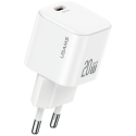 Lādētājs USAMS JO sērija CC260 20W USB-C + 1m USB-C/USB-C kabelis baltā krāsā Lādētājs USAMS JO sērija CC260 20W USB-C + 1m USB-C/USB-C kabelis baltā krāsā