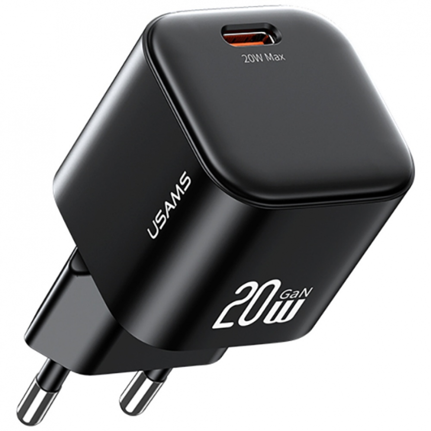 Laidinis įkroviklis USAMS JO Series CC260 20W USB-C + 1m USB-C/USB-C kabelis baltos spalvos – 2