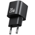 Lādētājs USAMS JO sērija CC260 20W USB-C + 1m USB-C/USB-C kabelis baltā krāsā Lādētājs USAMS JO sērija CC260 20W USB-C + 1m USB-C/USB-C kabelis baltā krāsā