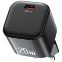 Lādētājs USAMS JO sērija CC260 20W USB-C + 1m USB-C/USB-C kabelis baltā krāsā Lādētājs USAMS JO sērija CC260 20W USB-C + 1m USB-C/USB-C kabelis baltā krāsā