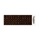 Fusion laminated keyboard stickers RU | ENG rainbow colors