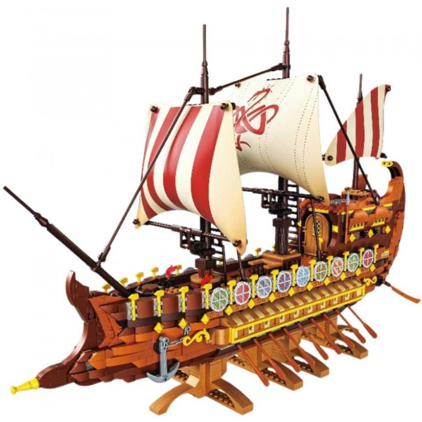 Lean Toys Constructor - Ancient Roman Ship, 2073 pieces – 3