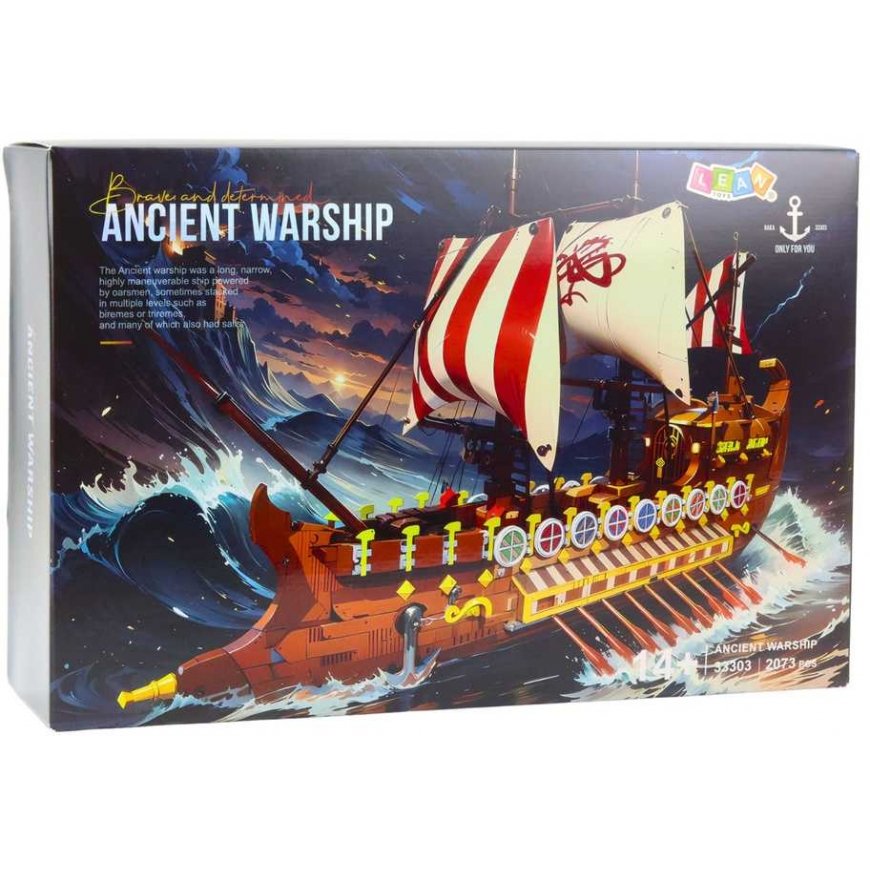 Lean Toys Constructor - Ancient Roman Ship, 2073 pieces – 4